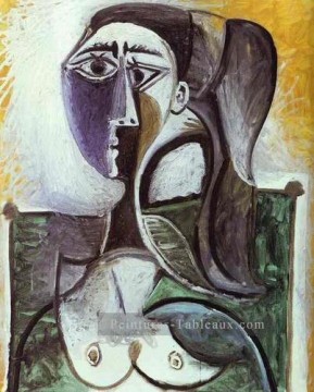 Buste de femme assise 3 1960 cubisme Pablo Picasso Peinture à l'huile